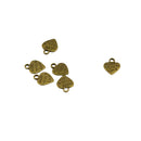 50 Pieces Vintage Made With Love Heart Charms Pendants For Jewelry DIY Making Craft