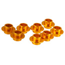 8pcs Aluminum Alloy Gold Skating Flying Spacer Bushing Inline Roller Skates Bearing Sleeve