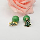 Fashion Jewellery Cute Christmas Tree Beads Stud Earrings for Women Ladies