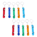 10 Pcs Pocket Key Chain Beer Bottle Opener Metal Keyring Beer Tool
