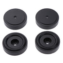 4 Pack Aluminum Speaker Spike Shockproof 30x10mm Isolation Feet Stand Cone Pad Turntable Amplifier CD DAC Recorder Black