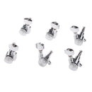3R+3L Electric Guitar Part Tuning Pegs Tuners Threaded Machine Heads Silver