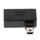 Mini USB2.0 OTG Host Adapter Left Angle Micro USB Male To USB Female Adapter