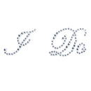 I Do Wedding Bridal Shoes Decal Sticker Rhinestone Motif - Clear