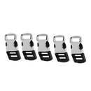 Pack of 5 Metal Side Release Buckles for Paracord Bracelets Black and Silver 32*15mm