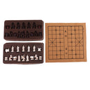 Vintage Stereoscopic Chess Folding Chess Board Chinese Traditional Chess Xiangqi Handicraft