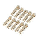 10 Pieces Fashion Alloy Gold Zip Puller/Zipper Pull Sliders Head Zipper Repair Kit 7x25mm for Clothes Bag Jeans Qulit