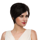 Fashion Charming Natural Real Human Hair Wig Short Straight Wig Black Daily Wear/Cosplay for Women Girls