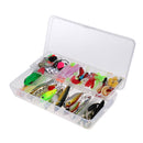 106Pcs/lot Fishing Lures Kit Mixed Soft & Hard Lures Spoon Baits Accessories