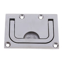 316 Stainless Steel Flush Hatch Pull Lift Ring Handle Marine Boat 76mm x 56mm