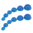 Set Of 12 Pieces Professional Silicone Suction Vacuum Cup Body Face Skin Massage Cellulite Cupping Kit