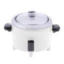 Mini Electric Rice Cooker Toy for 1:12 Doll House Miniature Cookware Accessory White