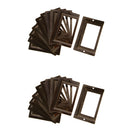 2x 10x DRAWER PLAN CHEST CUPBOARD FILING CABINET LABEL CARD FRAME HOLDER COPPER