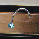 Women Girls Ladies Nose Ring Stud Aqua