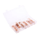 110 Piece 6 Sizes Heavy Duty Auto Copper Washer Assorted Oil Brake Clutch Line Seal in Box
