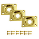 Rectangle Jack Plate for Les Paul or Tele Style Electric Guitar Bass Gold
