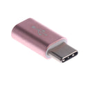 Micro USB Female to USB 3.0 Type C Male Adapter Data Syncing and Charging For Meizu Rose Gold
