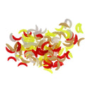 100 Pieces High Quality Soft Plastic Fishing Lures Artificial Baits Maggots Worms Fish Tackle Toy