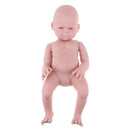 Unpainted 20inch Reborn Kits Full Body Vinyl Blank Mold Newborn Sleep Baby Girl Doll Kids Hands-on Toy