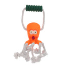 Environmental vinyl Cotton Pet Dog Cat Chew Molars Toy Squeakers Octopus