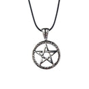 Mysterious Talisman Viking Odin's Pentagram Charms Pendant Rune Necklace
