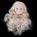 1/4 BJD Head Sculpt Mould Light Gold Hair Kit Female Figures Custom Parts For OB Kurhn for DOD DIY Customized Body Accessories