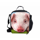 Portable Insulated Thermal Cooler Cute Pig Design Lunch Box Office School Carry Tote Picnic Case Storage Bag