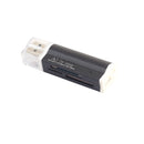 SD Card Reader USB 2.0 Card Hub Adapter Read 4 Cards Simultaneously CF, CFI, TF, SDXC, SDHC, SD, MMC, Micro SDXC, MicroSD, Micro SDHC, MS for Windows, Mac, Linux, Black