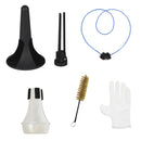 Trumpet Maintenance Cleaning Tool Kit Trumpet Stand+2pcs Brushes+Practice Mute+Gloves