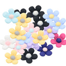20 Pieces Resin Candy Color Flowers Flatback Scrapbooking DIY for Headwear Craft