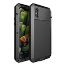 Heavy Duty Aluminum Metal Bumper Frame Anti-Scratch Anti Shock Cover Protector Case for Apple iPhone X black