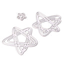 3 Piece Star Shape Cutting Dies Metal Stencil Template Mould for DIY Scrapbooking Photo Album XMAS Christmas Paper Card Embossing Craft Decoration