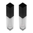 2pcs 8ml Black Cap Acrylic Empty Eyelashes Tube Eyeliner Vials Bottle for Eyelash/Eyebrow Growth Serum Castor Oil