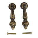 Antique Style Sleek Design Drawer Cabinet Door Window Pull With Mounting Screw 22mm
