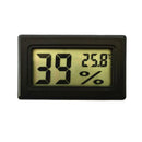 Mini Digital Temperature Humidity Thermometer Hygrometer with LCD Display for Aquarium,Reptile,Room, Gardening, Pet Keeping - Black