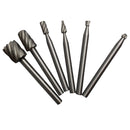 6 pieces 10PC HSS Routing Router Bits Burr Rotary Tools, Engraving, Wood Working Tools
