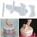 Set of 9pcs Plastic Lady High-Heeled Shoes Mold Fondant Cake Baking Mould Tool