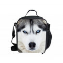 Portable Insulated Thermal Cooler Cute Dog Design Lunch Box Office School Carry Tote Picnic Case Storage Bag