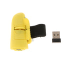 2.4GHz USB Wireless Finger Rings Optical Mouse 1200DPI for PC Laptop Desktop Yellow