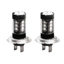 2Pieces H7-2828 7000k Cool White Car High Power Fog Driving LED Light White High Power Lamps