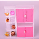 Acrylic Assembly Furniture Model Toy 1/12 Multifunctional Cabinet Dollhouse Rooms Life Scenes Decoration