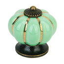 Cute Pumpkin Drawer Cabinet Bin Dresser Cupboard Pull Knob Handle With Screw Green