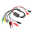 Multimeter Test Lead Kit Alligator Hook Banana Plug Clip Cables For Cell Phone