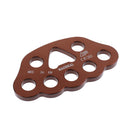 36KN Aluminum Alloy Paw Rigging Plate Multi Anchor Holes Device for Tree Arborist Caving Rescue Climbing Aerial Dance Yoga Mountaineering