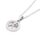 Men Women Stainless Steel Justice Roman Goddess Pendant Necklace Chain