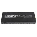 Video 4x1 HDMI Quad Multi-Viewer with Seamless Switcher Selector 3D 1080p