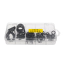 75Pcs Fishing Rod Guide Tip Repair Kit Set DIY Eye Rings Different Size Stainless Steel Frames with Box
