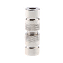 Silver Headphone Wire Multi-Core Cable Earphone 4mm Jack In & 2x 2mm Jack Out Splitter Connector