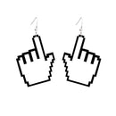 1 Pair Handmade Gesture Punk Earring Funny Style Earrings Hip Hop Lady Evening Club Dangle Earrings