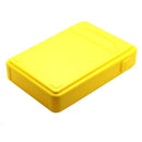 Protection Plastic Storage Box Case Enclosure for 3.5'' HDD Hard Drive Disk Yellow